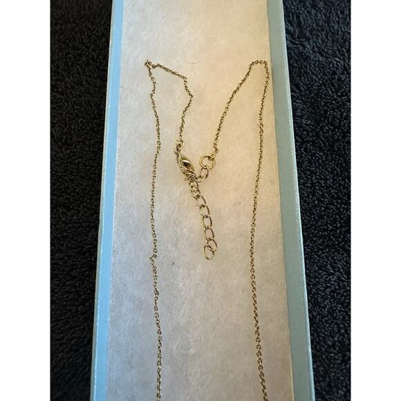 Touchstone Crystal By Swarovski Pave Bar Necklace Gold Rhodium NIB #4047NF - Picture 4 of 6
